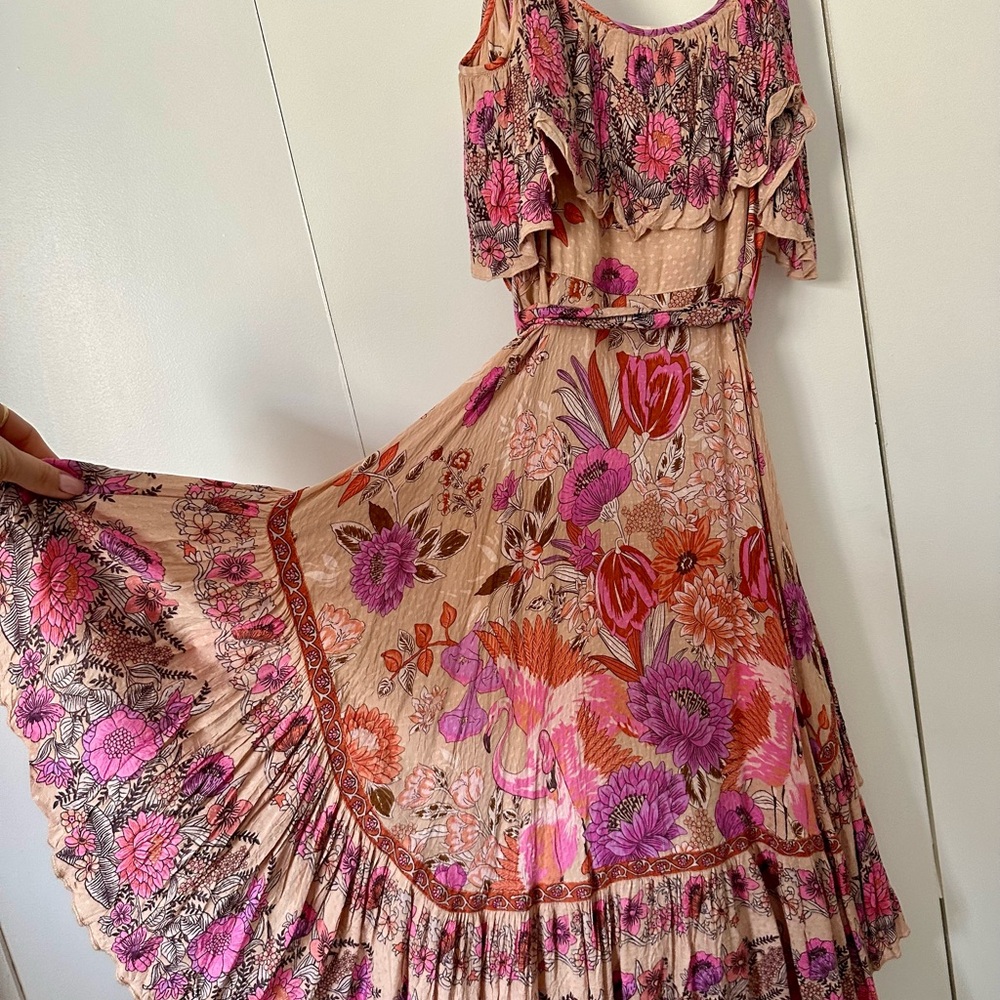 SPELL - Floral Pink Dress